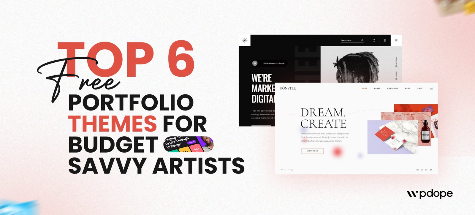 Top 6 Free Portfolio Themes for Budget-Savvy Artists